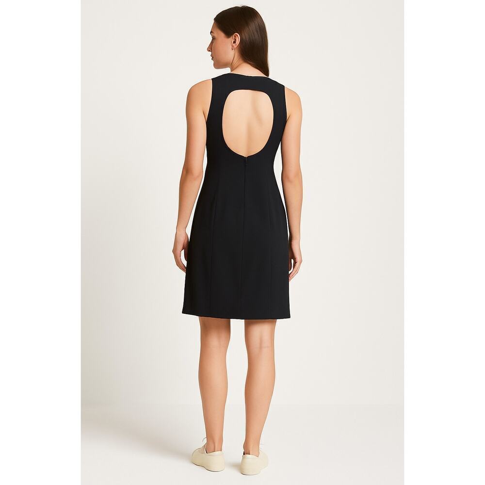 Papell Boutique Black Sleeveless Sheath Dress Size 6P